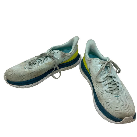 Hoka Mach 4 Running Shoes Blue Glass Evening Primrose Men\'s Size 12D‎